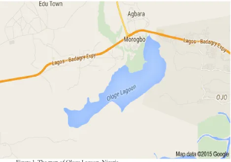 Figure 1. The map of Ologe Lagoon, Nigeria 