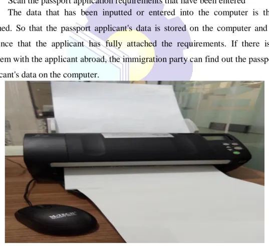 Figure 3.3 Scan the passport applicant data  Source: Processed Data 2021 