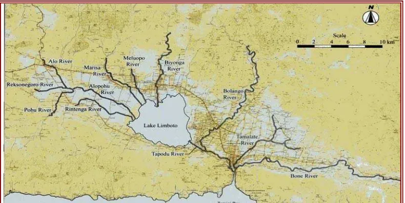 Gambar 8. Sistem Daerah Aliran Sungai (DAS) Limboto 