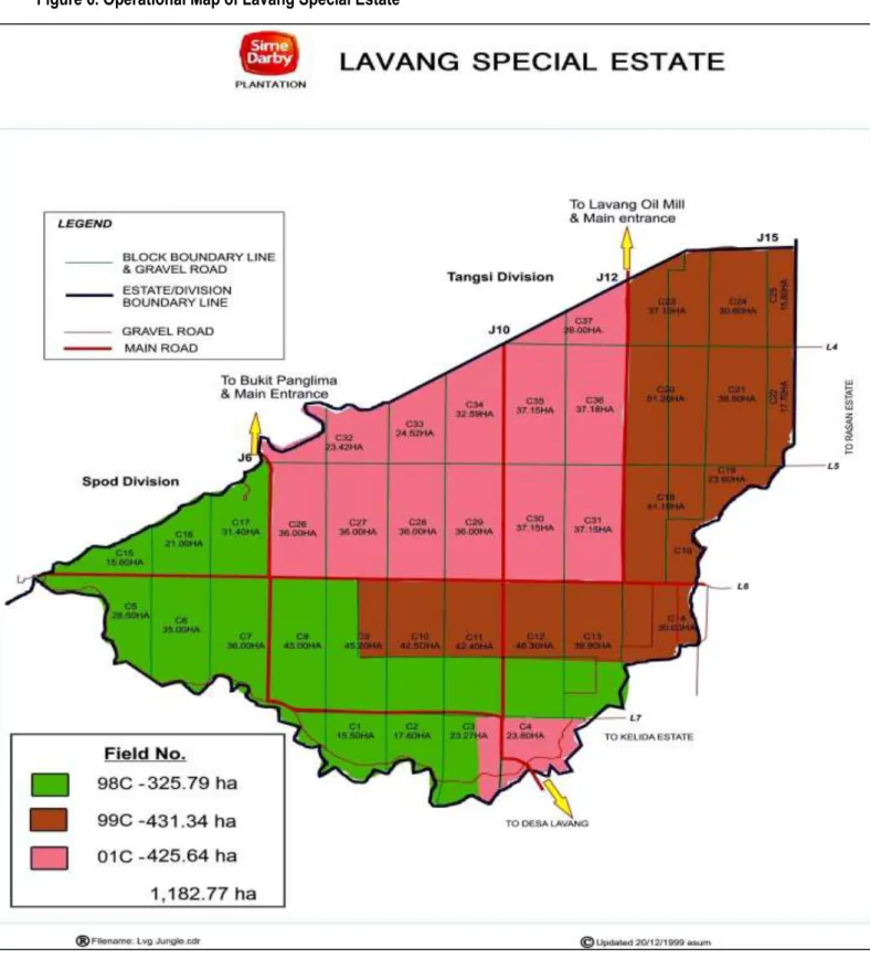 Figure 6. Operational Map of Lavang Special Estate   