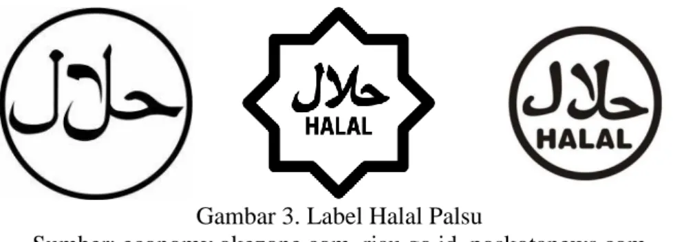 Gambar 3. Label Halal Palsu 