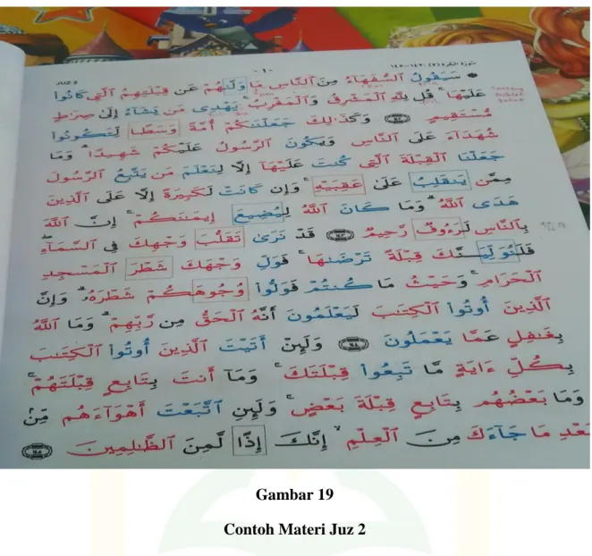 Gambar 19  Contoh Materi Juz 2 