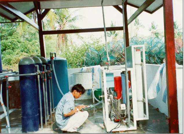 Gambar 12. Unit Pengolah Air Sistem RO di Pulau Kelapa  