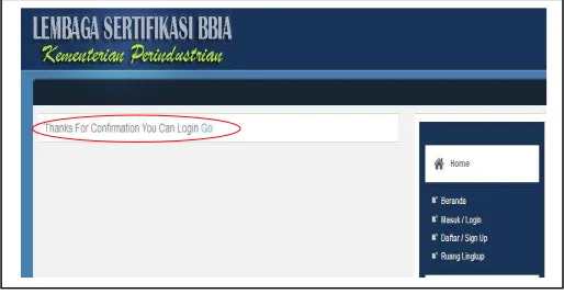 Gambar 9. Tampilan pesan login (user dan password) 