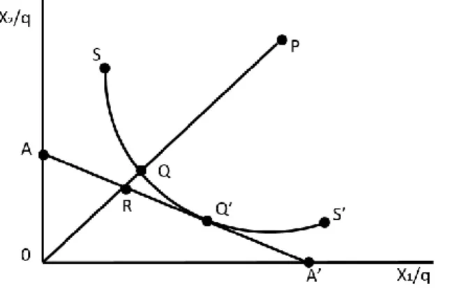 Gambar 2. Kurva Efisiensi dengan Orientasi Input 