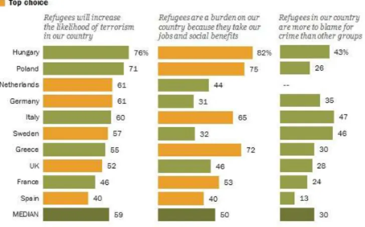 Gambar 4. Survei Pemikiran Masyarakat Eropa terhadap Pengungsi/Imigran 