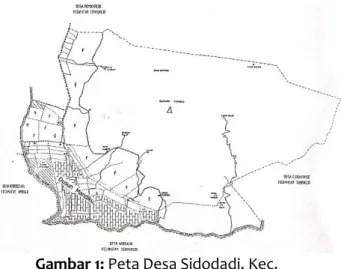 Gambar 1: Peta Desa Sidodadi, Kec. 