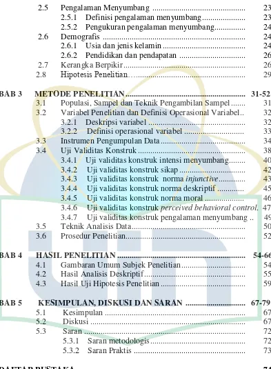 Gambaran Umum Subjek Penelitian ...............................         54 