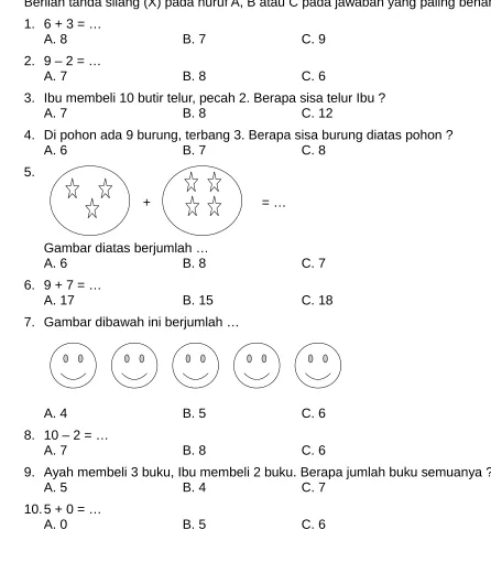 Gambar diatas berjumlah …