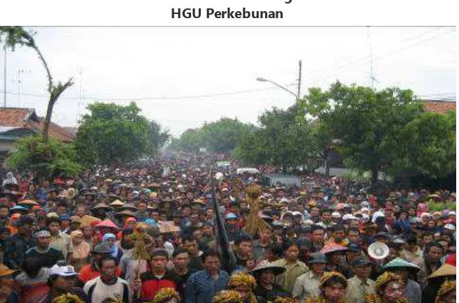 Gambar 3. Aksi Massa Ke BPN Kab. Batang menuntut Pencabutan HGU Perkebunan