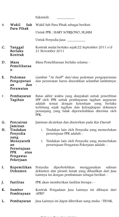 Gambar ”As built” dan/atau pedoman pengoperasian 