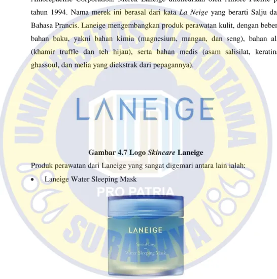 Gambar 4.7 Logo Skincare Laneige 