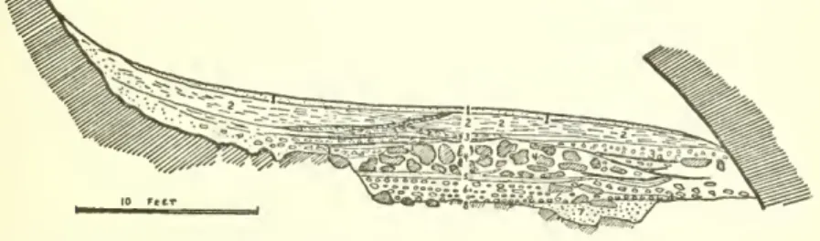 Figure 2. — Cross section of Cave No. 1, Promontory Point.