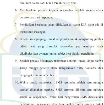 tablet besi yang dimiliki responden