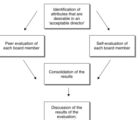 Figure 7.1 Steps in the peer evaluation process