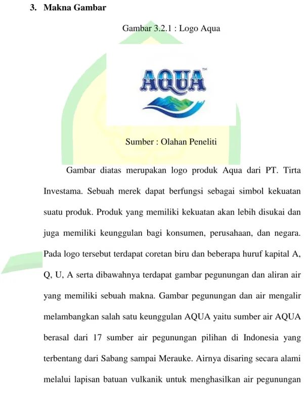 Gambar 3.2.1 : Logo Aqua 