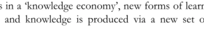 Figure 5. A Linear Model   Knowledge 