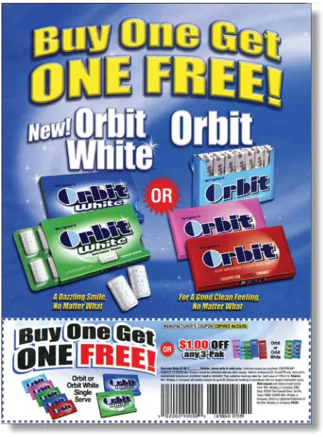 Figure 1.2A Buy-One-Get-One-Free Promotion