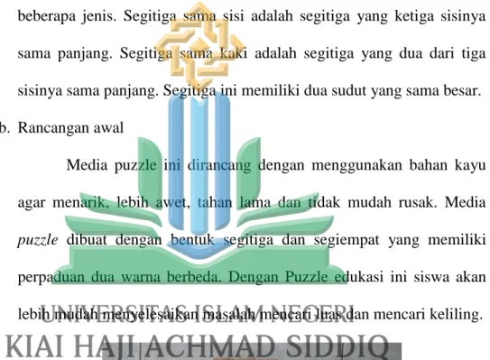 Gambar 4.1 Rancangan Media Puzzle Segitiga 