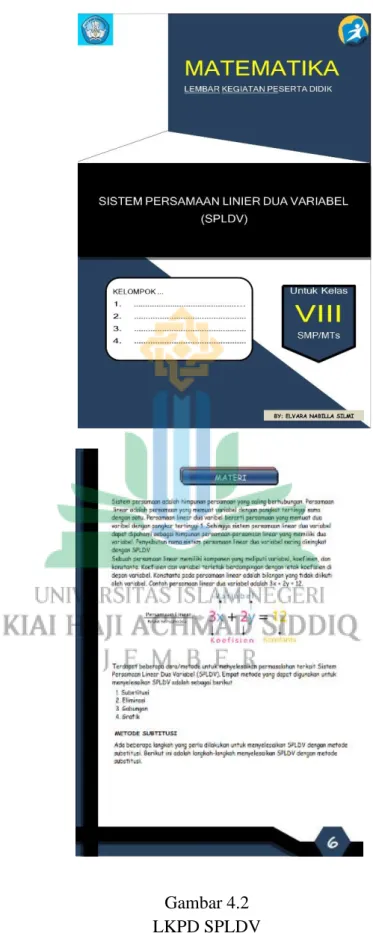 Gambar 4.2   LKPD SPLDV 