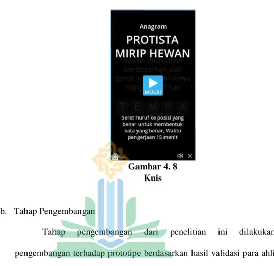 Gambar 4. 8  Kuis 