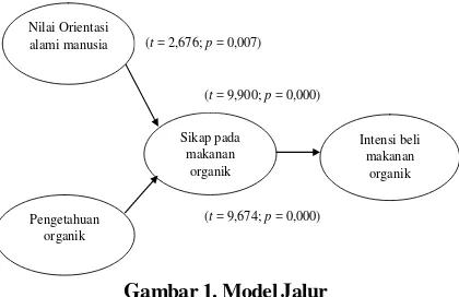 Gambar 1. Model Jalur   