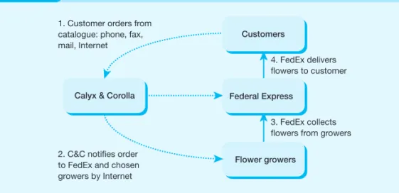 Figure 16.1 The Calyx &amp; Corolla network organisation