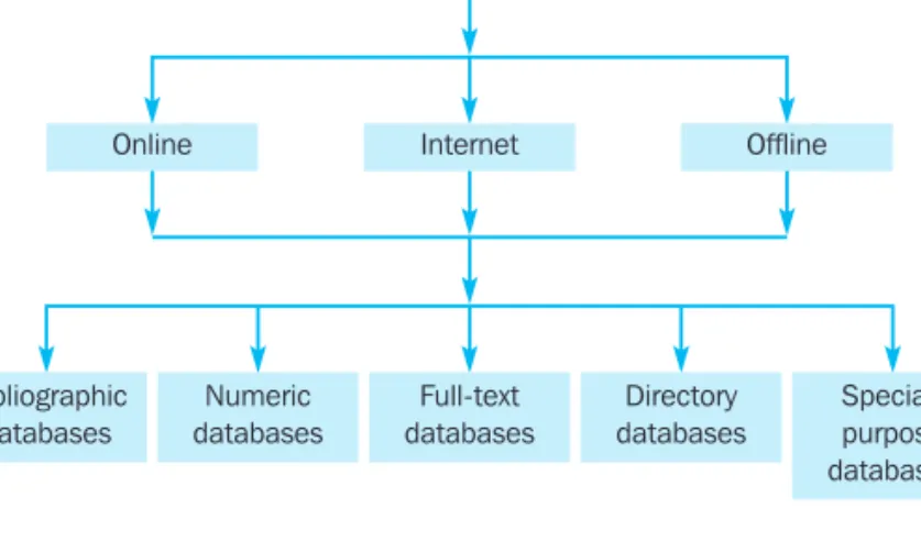 Figure 4.3 A classification of computerised databases
