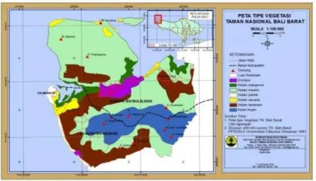 Figure 5 Vegetation Map of West Bali National Park 