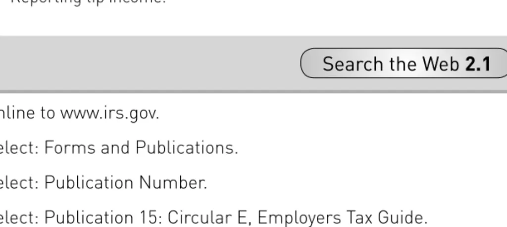 Figure 2.1  Reporting tip income.