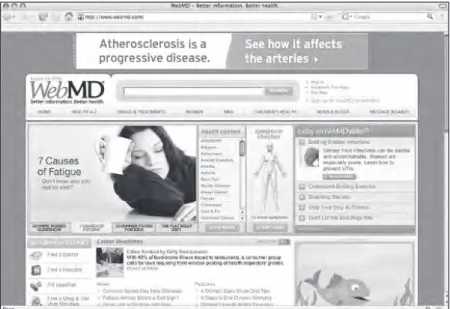 Figure 2-11  WebMD provides users with on-demand medical information.