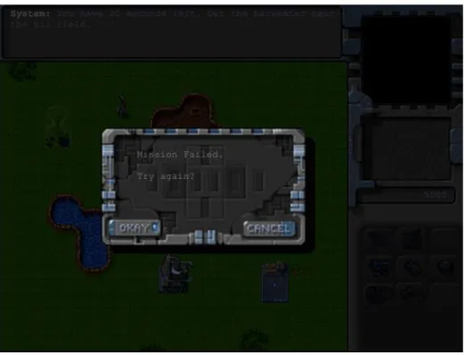 Figure 8-10.  Message shown when the mission fails