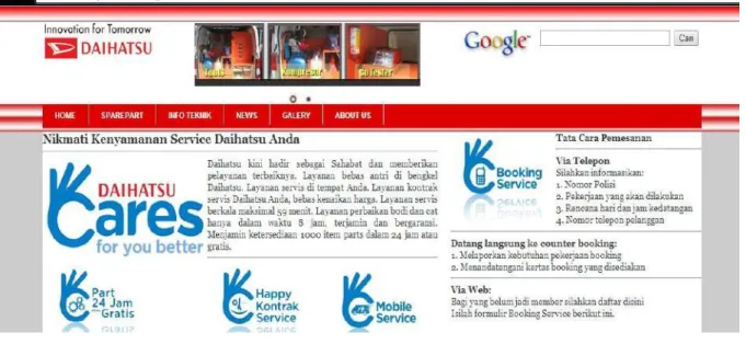 Gambar 4.7 halaman booking service 