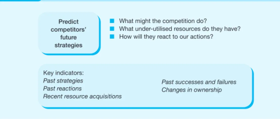 Figure 5.8 Future competitor strategies