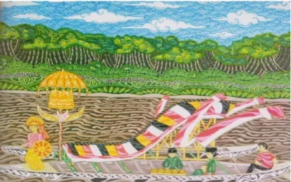Figure 2:  Acrylic painting  “Barondo” on canvas 100 cm Length x 80 cm Width  painted by Yelmi Nanda Resfi 