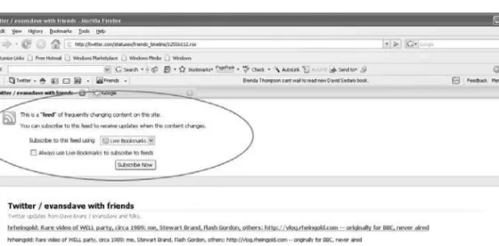Figure 4.6   Subscribing to a Feed on Firefox