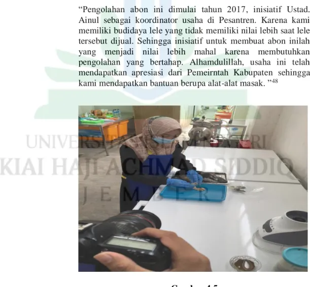 Gambar 4.5  Proses Pembuatan Abon                                                             
