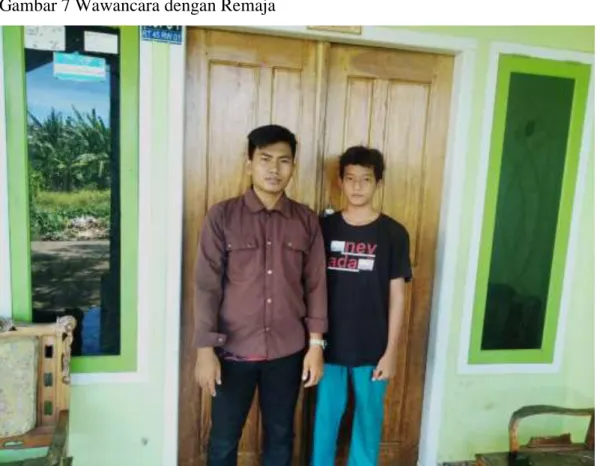 Gambar 7 Wawancara dengan Remaja 