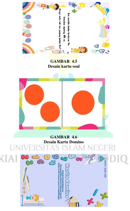 GAMBAR  4.5  Desain kartu soal         