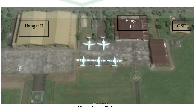 Gambar 5.1 Area Kerja Pondok Cabe PT Pelita Air Service 