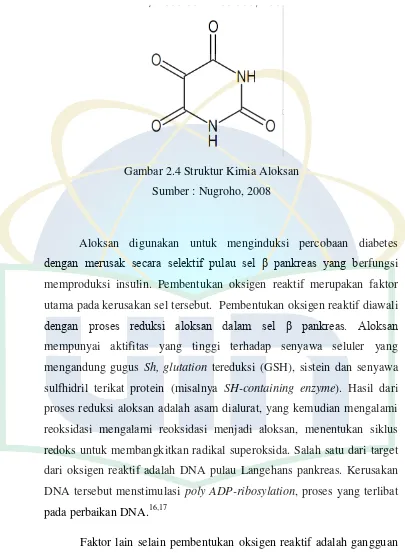Gambar 2.4 Struktur Kimia Aloksan 