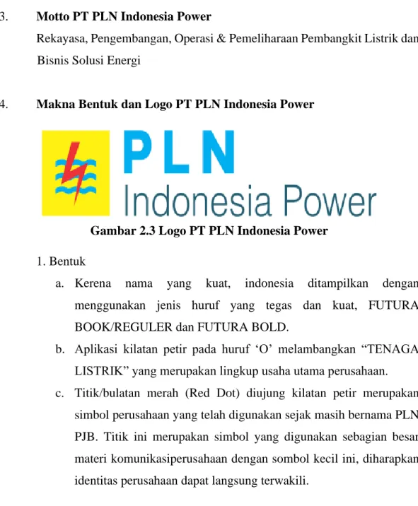 Gambar 2.3 Logo PT PLN Indonesia Power  1. Bentuk 