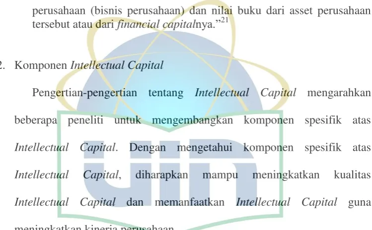 Tabel Klasifikasi Tabel 2.2 Intellectual Capital 
