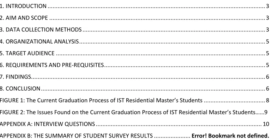 FIGURE 1: The Current Graduation Process of IST Residential Master’s Students ....................................