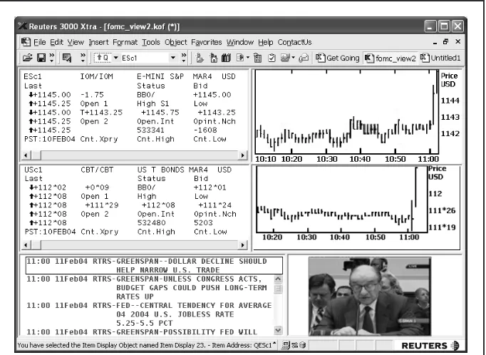 FIGURE 7. Open Market Committee testimony with live data and news.