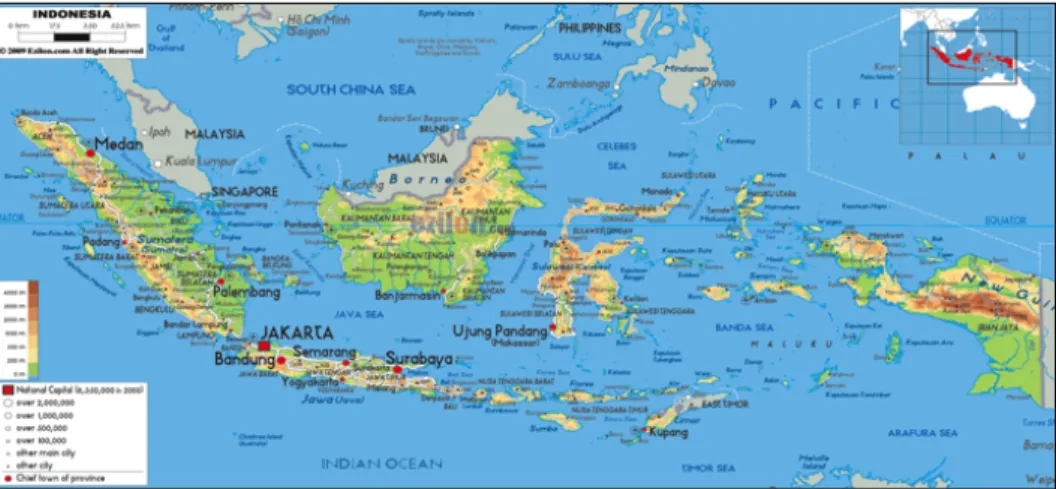 Figure 7 Map of Indonesia. 