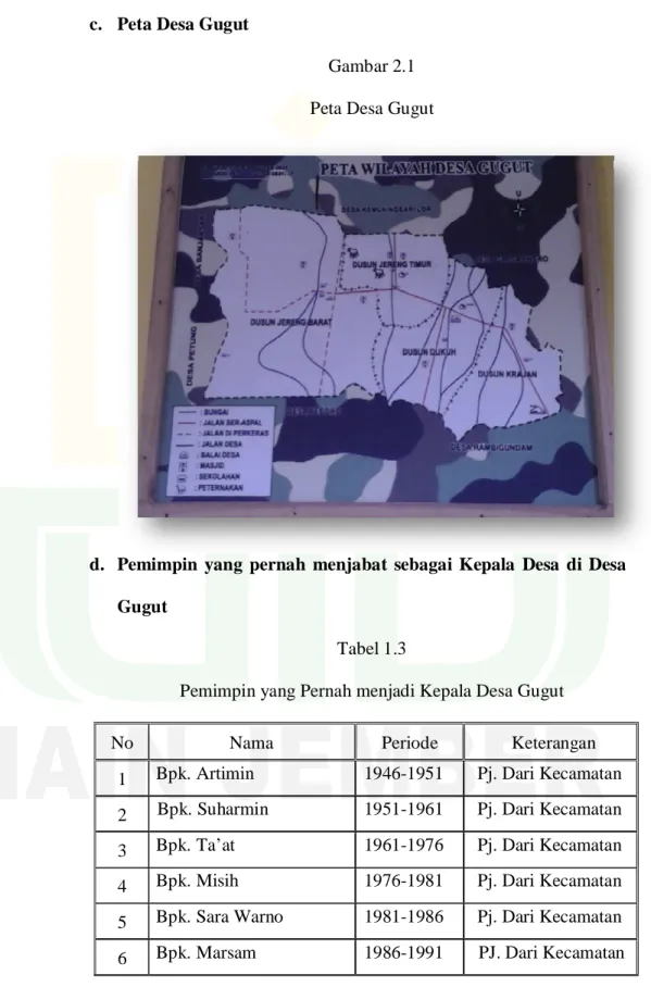 Gambar 2.1  Peta Desa Gugut 