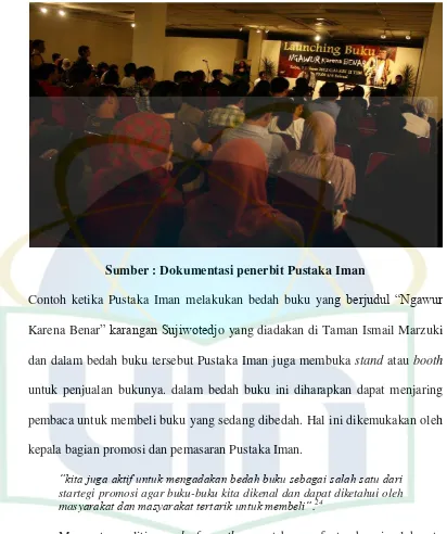 Gambar 4.2 Launching buku Ngawur Karena Benar di Taman Ismail Marzuki 