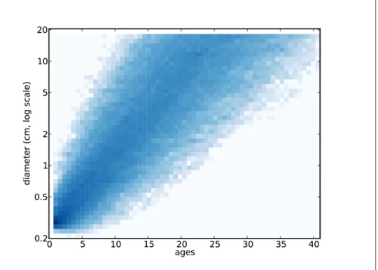 Figure 13-3. Joint distribution of age and tumor size.
