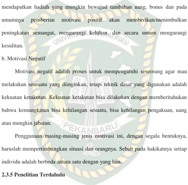 Tabel 2.3.5  Penelitan Terdahulu 